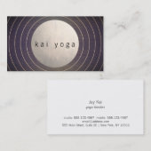 Cooler moderner Zen-Circle-Yoga und Medizinstacher Visitenkarte (Vorne/Hinten)