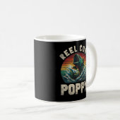 Cooler Mohnanbau Mohnfischen Papageienfischer Kaffeetasse (VorderseiteRechts)