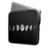 Cooler Mond teilt Laptop-Hülse in Phasen ein Laptopschutzhülle (Vorderseite Links)