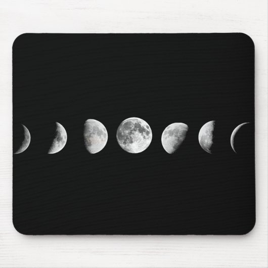 Cooler Mond teilt Mousepad in Phasen ein (Vorne)