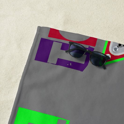 cooler Monster-Lkw-Hartkernpool oder Strandtuch (Beispiel)