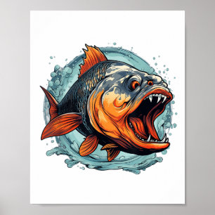 Cooler Monsterfisch für Piranha-Liebhaber _1  Poster