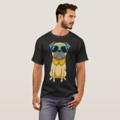 Cooler Mops mit Sonnenbrille T-Shirt (Vorne ganz)
