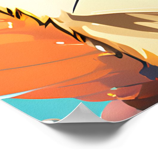 Cooler Mops Poster (Ecke)