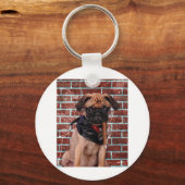 Cooler Mops Schlüsselanhänger (Vorderseite)