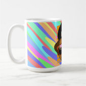 Cooler Mops Sonnenbrille Kopfdesign Kaffeetasse (Links)