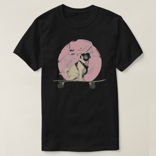 Cooler Mopshund T-Shirt (Design vorne)