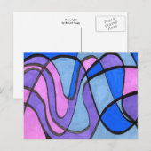 "Cooler Morgen" Abstrakte Postkarte (Vorne/Hinten)