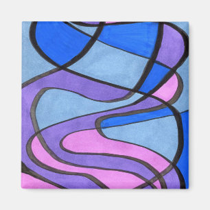 "Cooler Morgen" Abstraktes Kunstmagazin Magnet