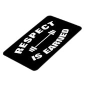 Cooler Motivierend Respekt verdient Magnet (Linke Seite)