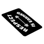 Cooler Motivierend Respekt verdient Magnet (Rechte Seite)