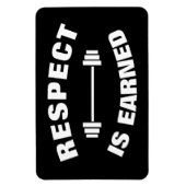 Cooler Motivierend Respekt verdient Magnet (Vertikal)