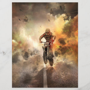 Cooler Motocross Scrapbooking Cardstock