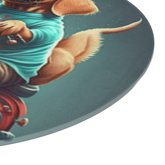 Cooler Motorradfahrer Schneidebrett (Ecke)