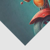 Cooler Motorradfahrer Seidenpapier (Detail)