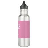 Cooler Muttertag von Nana White Pink Individuelle  Edelstahlflasche (Rechts)