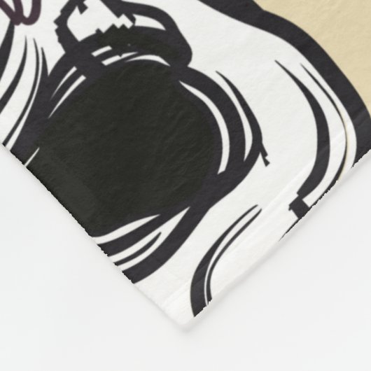 Cooler, nahtloser Vintager Musterhintergrund Fleecedecke (Ecke)