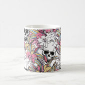 Cooler, nahtloser Vintager Musterhintergrund Kaffeetasse (Mittel)