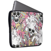 Cooler, nahtloser Vintager Musterhintergrund Laptopschutzhülle (Vorne Rechts)