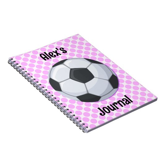 Cooler Name des Ball Art Rosa Journal Notizblock (Rechte Seite)