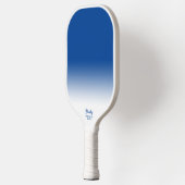 Cooler Name des benutzerdefinierten Blue Ombre Gr Pickleball Schläger (Links)