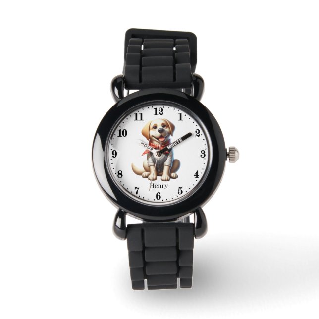 Cooler Name des Dogs Armbanduhr (Vorderseite)