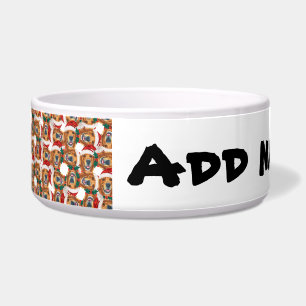 Cooler Name Gesicht Golden Retriever Weihnachtsmus Napf