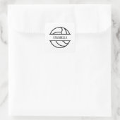 cooler Name Quadratischer Aufkleber (Tasche)