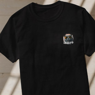 Cooler Name und Foto des Hauses in der schlichten  T-Shirt