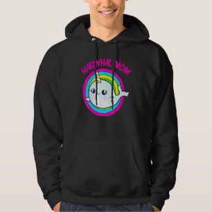 Cooler Narwhal für die Mama Mutter Regenbogen Osts Hoodie
