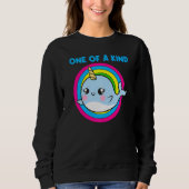 Cooler Narwhal für Männer Frauen Rainbow Tusk Sea  Sweatshirt (Vorderseite)