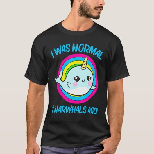 Cooler Narwhal für Männer Frauen Rainbow Tusk Sea  T-Shirt (Vorderseite)