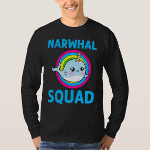 Cooler Narwhal für Männer Frauen Rainbow Tusk Sea  T-Shirt