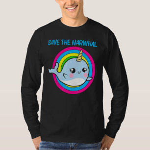 Cooler Narwhal für Männer Frauen Rainbow Tusk Sea T-Shirt