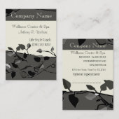 Cooler Natur-Baum-Niederlassungs-Entwurf Terminkarte (Vorne/Hinten)