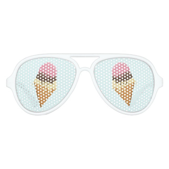 Cooler Neapolitan Ice Summer Partybrille (Vorderseite)