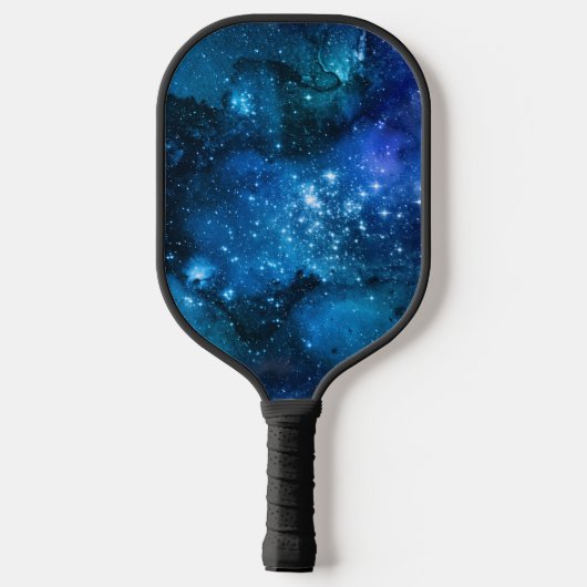 Cooler Nebula Galaxy Monogramm Name Pickleball Pad Pickleball Schläger (Rückseite)