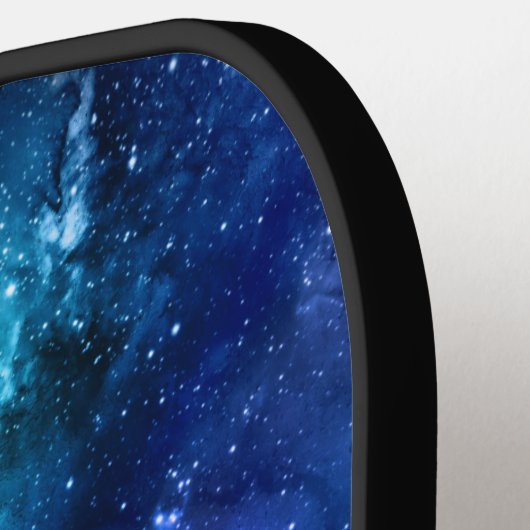 Cooler Nebula Galaxy Monogramm Name Pickleball Pad Pickleball Schläger (Linke Seite)