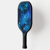 Cooler Nebula Galaxy Monogramm Name Pickleball Pad Schläger (Links)