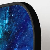 Cooler Nebula Galaxy Monogramm Name Pickleball Pad Schläger (Linke Seite)