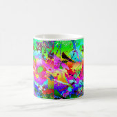 Cooler Neonregenbogen-Spritzer Kaffeetasse (Mittel)