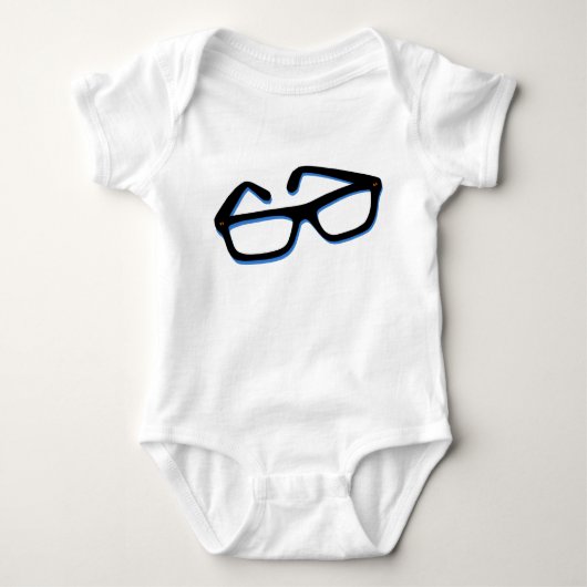 Cooler Nerd Baby Strampler (Vorderseite)