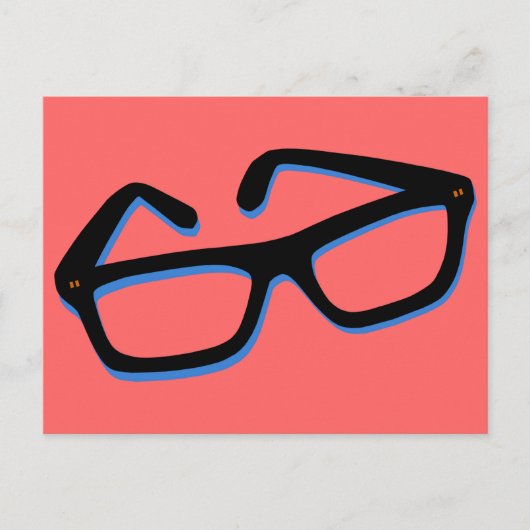 Cooler Nerd Postkarte (Vorderseite)