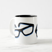 Cooler Nerd Zweifarbige Tasse (Vorderseite Links)