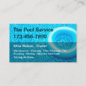 Cooler neuer Pool-Service Visitenkarte (Vorderseite)