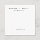 Cooler neuer Standort! Postkarte (Rückseite)