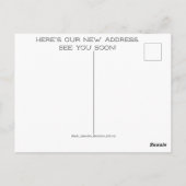 Cooler neuer Standort! Postkarte (Rückseite)