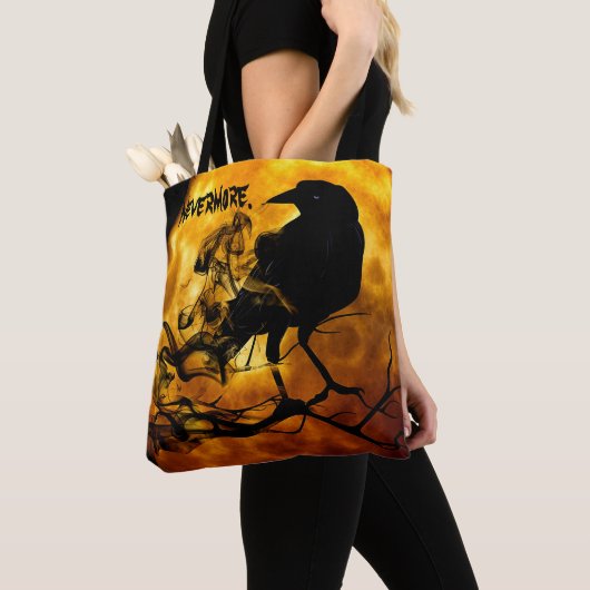 Cooler "Nevermore" Black Raven Orange Vollmond Tasche (Von Nahem)