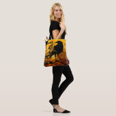Cooler "Nevermore" Black Raven Orange Vollmond Tasche (Am Model)