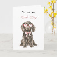 Cooler Newfoundland-Hund Herz Brille Geburtstag
